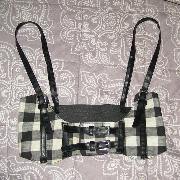 NWOT size SM Checkered Underbust Harness - Picture 5 of 16